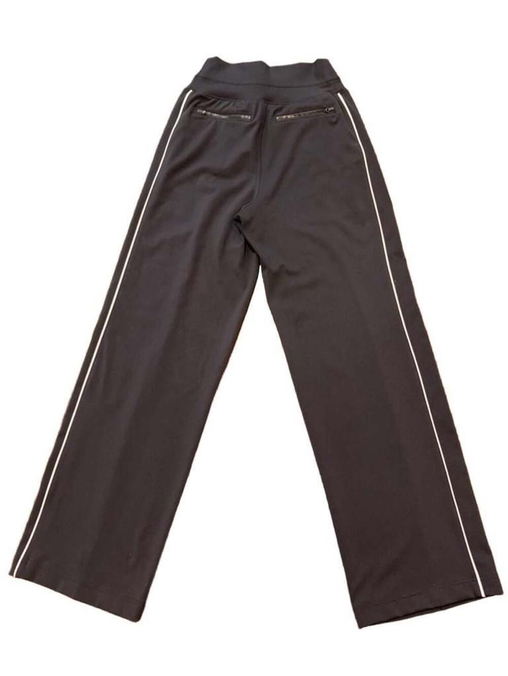 Athleta Track Stripe Wide Leg Pants XXS Black
